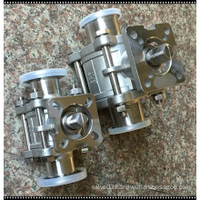Sanitary Stainless Steel 316 Three Piece Clamped Ball Valve